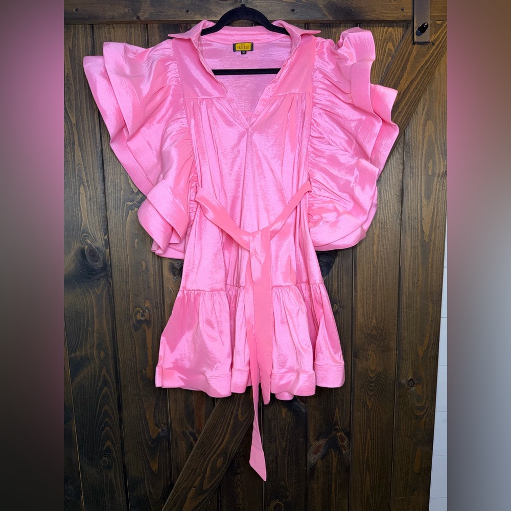 Love Highlight Mini Dress Butterfly Sleeves